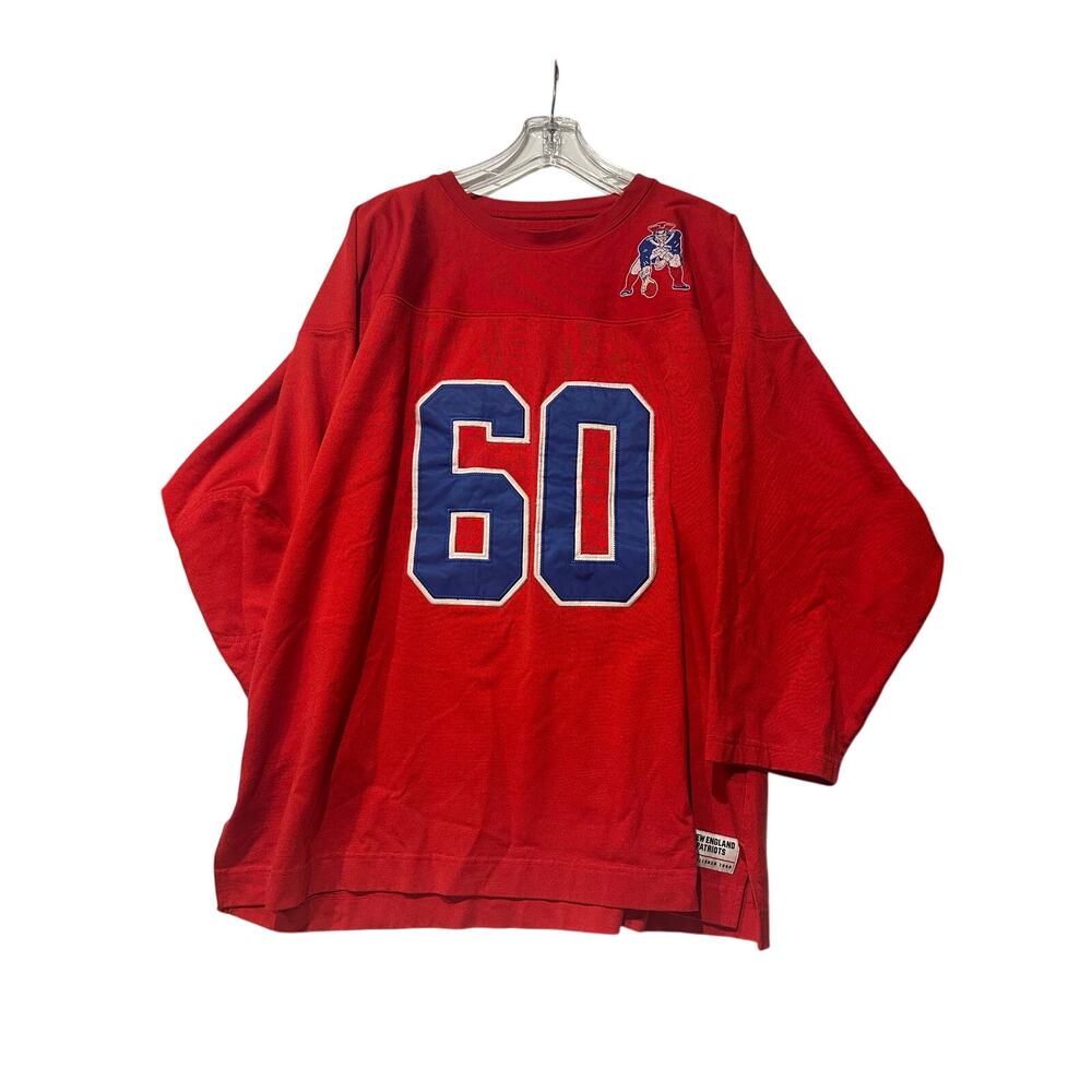 Boston Patriots Reebok 60 Gridiron Classic Football Jersey 2XL New England Red